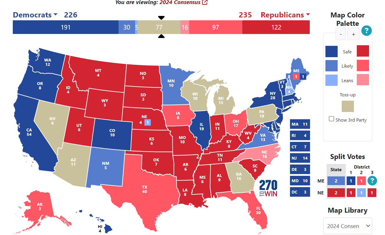 The Six States that Matter for the 2024 Presidential Election - RVIVR